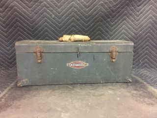 Vintage Craftsman Tool Box With Oval Logo Paper Handle Toolbox Chest