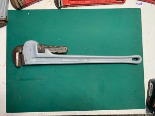 Vtg Craftsman (ridgid) 24 " Aluminum Pipe Wrench Heavy Duty Al Top Quality