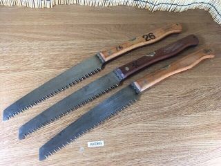 Japanese Vintage Nokogiri Pull Saw Carpentry Tool Set 3 Japan Blade 250mm Ak069