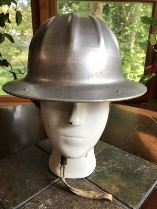 Vintage B.  F.  Mcdonald Co.  Los Angeles Aluminum Hard Hat Logging Tin Hat