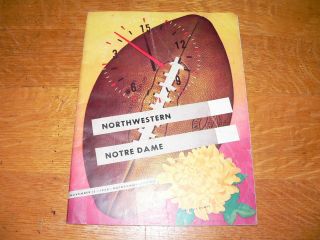 Vintage Notre Dame Vs Northwestern Football Game Program November 13,  1948