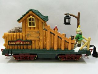 Vintage Bright The Holiday Express Train " Log Mill Car " Car Great