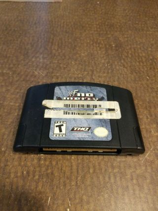 Wwf No Mercy Nintendo 64 N64 Authentic Acceptable Vintage 2000 Wwe Wrestling
