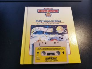 Vintage 1985 Teddy Ruxpin Book And Cassette Tape " Teddy Ruxpin Lullabies "
