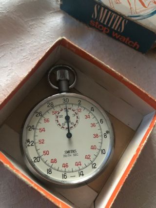 Vintage Smiths 1/10ths Stopwatch - Made In England