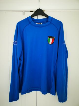 Vintage Italy Shirt Kappa Xl World Cup 2002 Long Sleeve