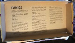 Vintage 1965 “The Game Of Panic” By Ideal Board Game 6