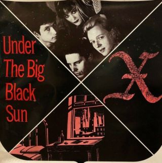 X Under The Big Black Sun Promo Poster True Vintage John Doe Exene Cervenka Punk