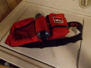 Marlboro Gear Utility Fanny Pack Pouch Red Camping Hiking Bag Vintage.