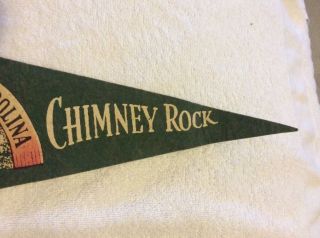 North Carolina Chimney Rock Souvenir Retro Vintage Pennant Flag 3