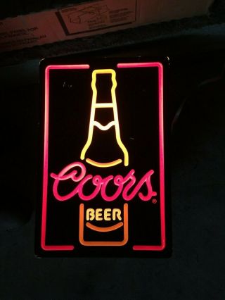 Vintage Coors Beer Brewery Light Up Sign