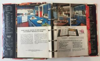 Vintage 1978 Better Homes and Gardens Cookbook 5 Ring Binder Red Check 6