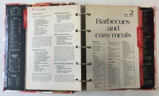 Vintage 1978 Better Homes and Gardens Cookbook 5 Ring Binder Red Check 7