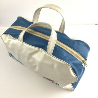 Vintage 1950s 1960s United Airlines Hawaii Vinyl Carry on Bag White 4