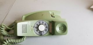 Vintage Gte Automatic Electric Trim Line Telephone Rotary Dial Phone Green