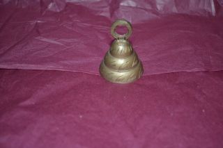 Old Vintage Brass Beehive Shaped Bell - High Tinkling Sound