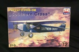Rare Vintage Toga Models 1/72 Model Kit 210 Fokker F Viib - 3m Southern Cross