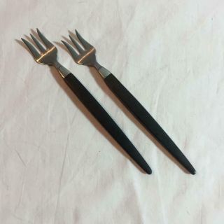 2 Vintage Stanley Roberts Modern Elegance Cocktail Forks