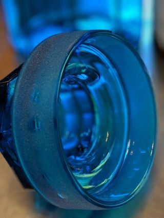Vintage L.  E.  Smith Cobalt Blue 4 piece Canister set - Kitchen canisters 4