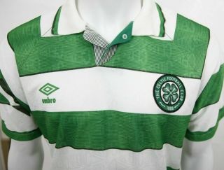 Vintage Celtic 1991 1992 Umbro Football Home Shirt Not Match Worn L XL 4