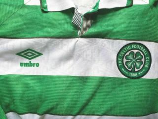 Vintage Celtic 1991 1992 Umbro Football Home Shirt Not Match Worn L XL 6