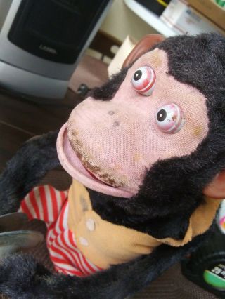 VINTAGE JOLLY CHIMP CYMBAL CLAPPING MONKEY / BATTERY OPERATED / JUNK 4
