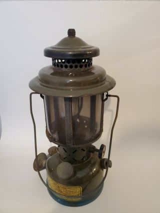 1958 Coleman Us Military Lantern Gasoline Quadrant Vintage