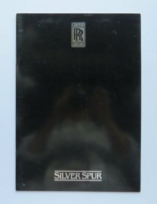 1982 Rolls Royce Silver Spur Prestige Brochure Vintage