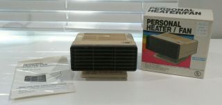 Vintage Personal Desk Heater & Fan - Adjustable Base 1000w Heat Setting