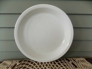 2 Vintage Corning Ware Solid White 9 " X 1 1/4 " Pie Plate Dish P - 309