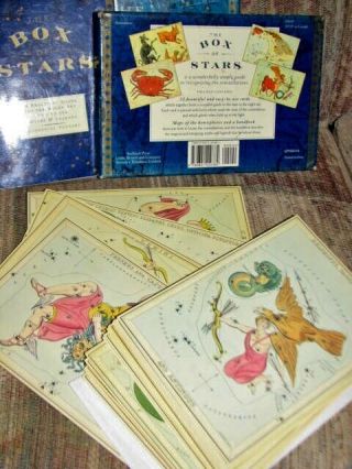 Vtg Box Of Stars Constellations Astrology Set 1998 Map Charts Catherine Tennant