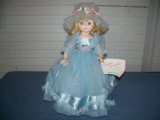 Vintage Maid Of Honor Blonde Doll W/ Blue Dress 13 " W/ Tag By Madame Alexander