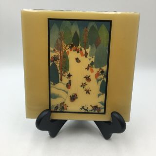 Vintage Rare Rie Munoz Evergreen Bowl Decorative Ceramic Tile
