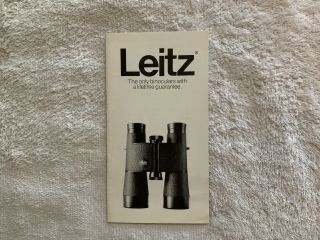 Vintage Leitz Leica Trinovoid Binoculars Brochure