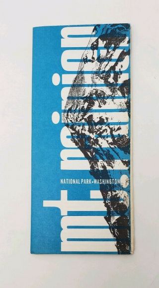 1967 Mt.  Rainier National Park Vintage Brochure - National Park Service