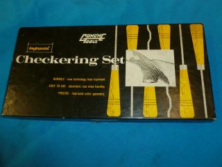 Vintage Gunline Tools Checkering Set Leader 24,  Instructions
