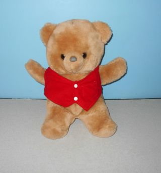 Vintage Russ Berrie & Co 14 " Plush Stuffed Lovey Light Brown Teddy Bear 552