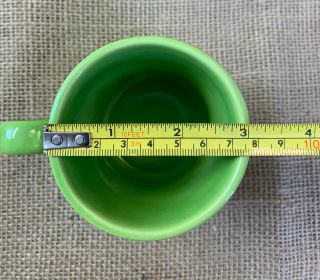 Vintage Metlox Colorstax Fern Green Coffee Mugs - Set of 4 8