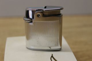 Vintage " Ronson Varaflame Petite " Pocket Gas Lighter Made In Usa - Fully