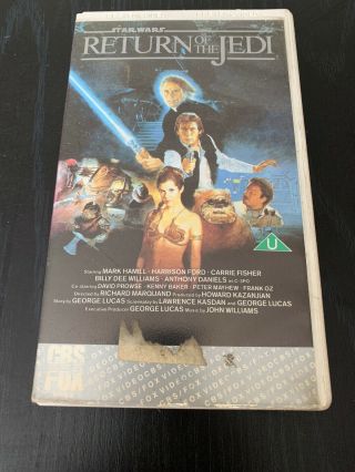 Rare Vintage 1983 Star Wars Return Of The Jedi Betamax Video Uk Ex Big Box