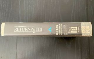 RARE Vintage 1983 Star Wars Return Of The Jedi Betamax Video UK Ex Big Box 4