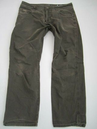 Mens 36x30 Kuhl Revolvr Vintage Patina Dye Green Pants