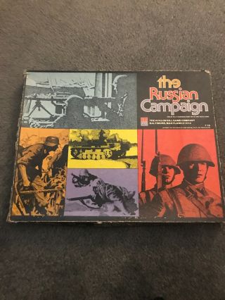 The Russian Campaign Avalon Hill 1976 World War Ii Vintage Board Game