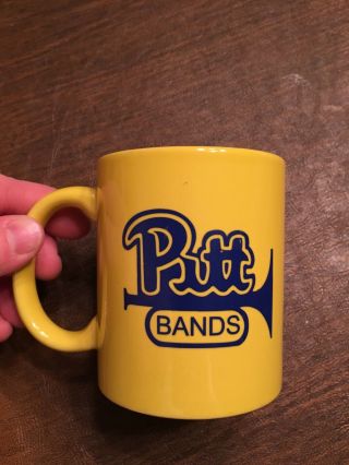 Rare Vintage University Of Pittsburgh Bands Mug Coffee Pa Pitt Panthers