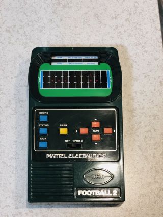Mattel Classic Football 2 Vintage 1978 Handheld Electronic Game -