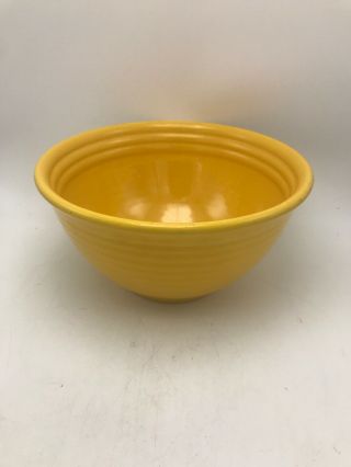 Vintage Bauer Pottery Ringware Yellow 9 Nesting Bowl 11 "