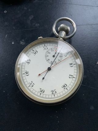 A Vintage Military Issue Chronograph Stop Watch With Broad Arrow