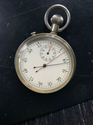 A VINTAGE MILITARY ISSUE CHRONOGRAPH STOP WATCH with BROAD ARROW 3