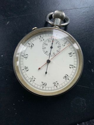 A VINTAGE MILITARY ISSUE CHRONOGRAPH STOP WATCH with BROAD ARROW 4