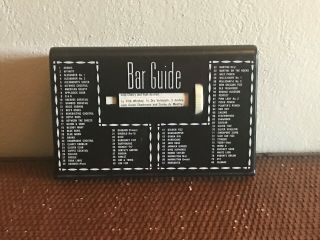 Vintage Bar Guide Cocktail Recipe Scrolling Glenn Shaw Creations Table Top